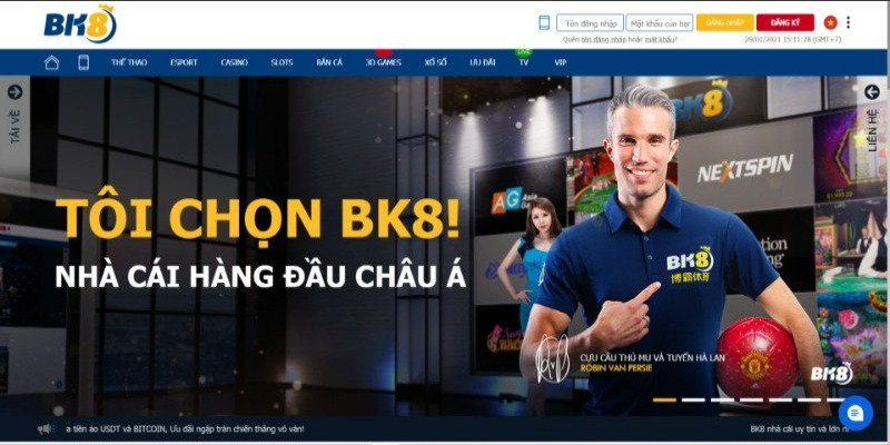 Nhà cái BK8 trang web với giao cực hiện đại